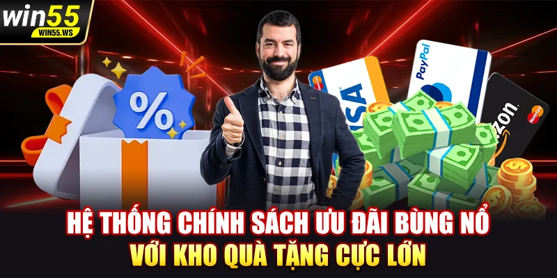 Hệ thống chính sách ưu đãi bùng nổ với kho quà tặng cực lớn