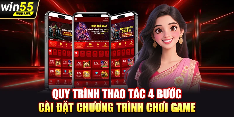Quy trình thao tác 4 bước cài đặt chương trình chơi game